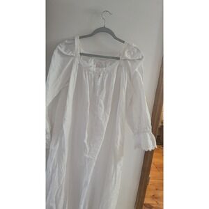VTG Y2K Victoria's Secret L Victorian Nightgown Prairie Ruffle Cottagecore trad